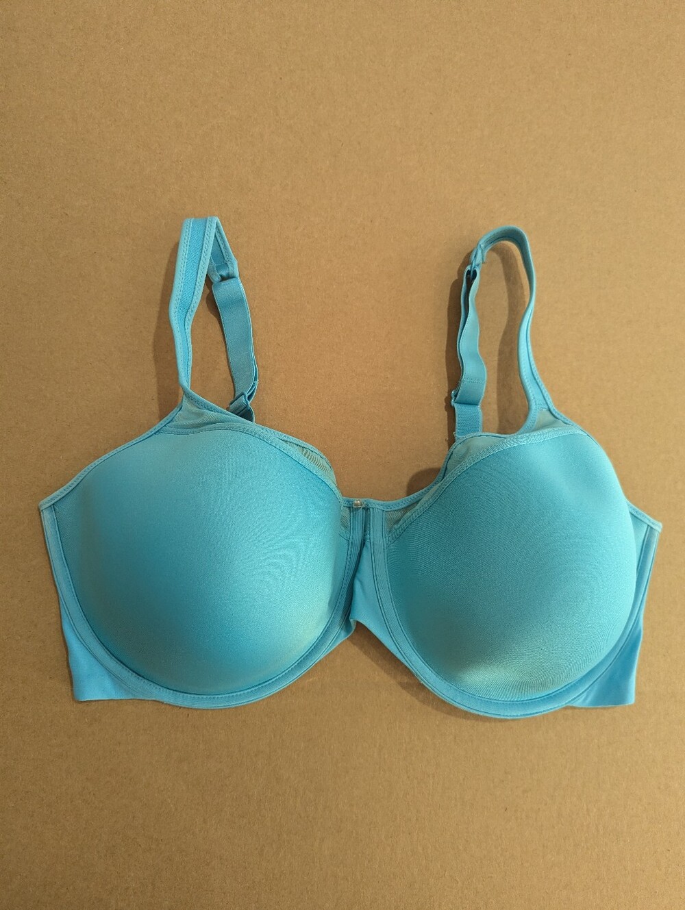 Bali One Smooth U Ultra Light Illusion Neckline Underwire Bra 40DD Blue *NWOT